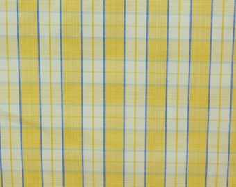 Covington~ "Anet" Plaid~small scale~Yellow/blue/White~54" wide~Cotton Plaid~BTY