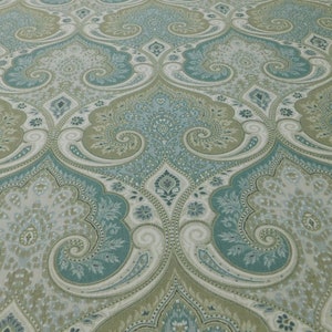 Latika~Seafoam fabric~Kravet/Echo~Decorator fabric~Linen~Large scale design~Home Decor~54" wide  x 1.41 yds