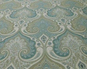 Latika~Seafoam fabric~Kravet/Echo~Decorator fabric~Linen~Large scale design~Home Decor~54" wide  x 1.41 yds