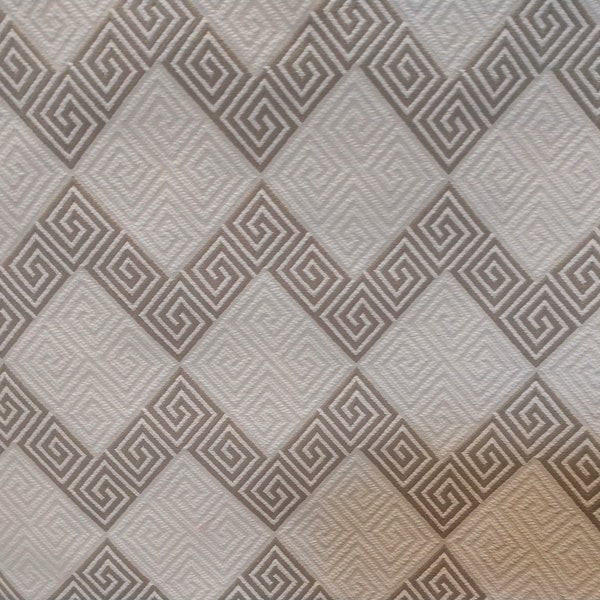 3 yards~Waverly~"On Key"~Grey~Upholstery fabric~Greek Key design~54" wide