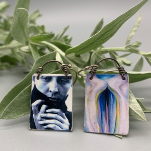 Georgia O'Keeffe Art Earrings/Art to Wear/Celebrate Women Artists!/Eco-friendly Jewelry