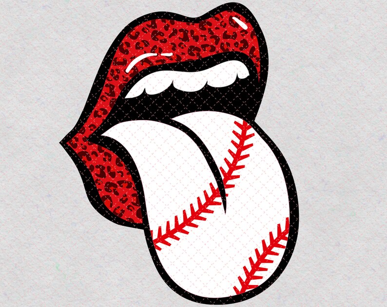 Baseball PNG Baseball Mouth Painting Sport Gift Baseballer Etsy