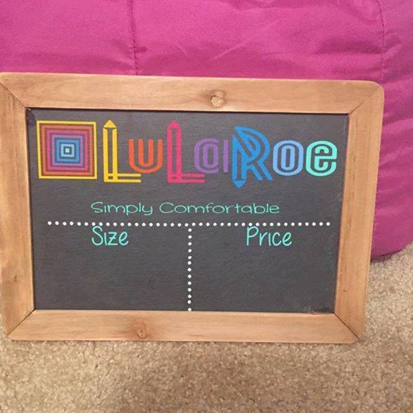 Home office approved LuLaRoe  logo - Chalkboard w/ Border