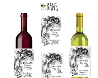 Cat Wine Label - Etsy UK