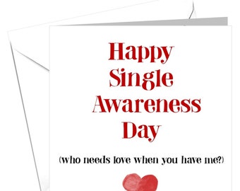 Funny, Rude, Alternative, Sarcastic, Cute Single at Valentines