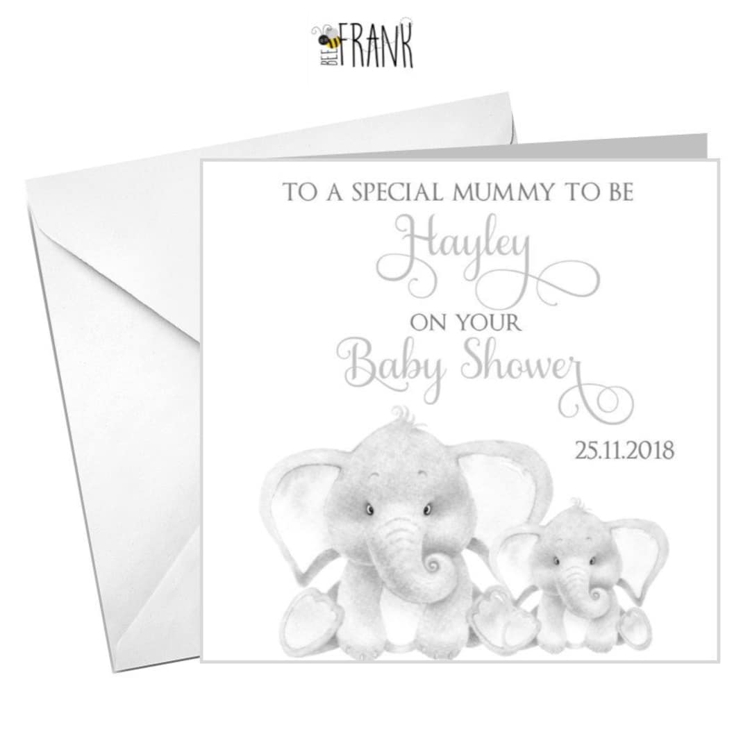 Personalised Very Cute BABY SHOWER Card for Friend Sister Etsy