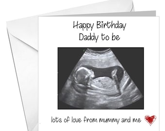 Personalized Birthday Card for Daddy To Be: Scan Image Keepsake