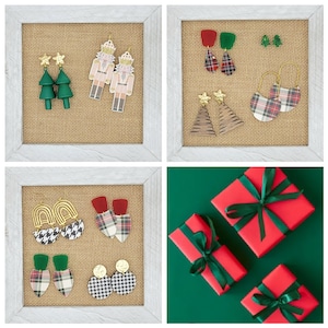 Holiday earrings - Christmas trees, tartan plaid leather, nutcracker and more!