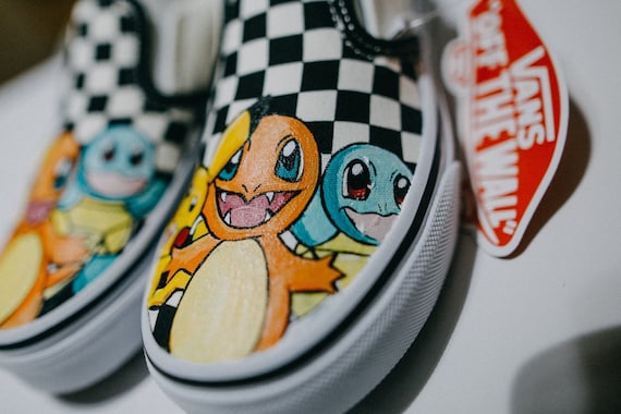 Originale scarpa Pokemon, originale Pokemon Scarpa Vans personalizzati, spedizione gratuita Originale scarpa Pokemon, originale Pokemon Scarpa Vans personalizzati, spedizione gratuita