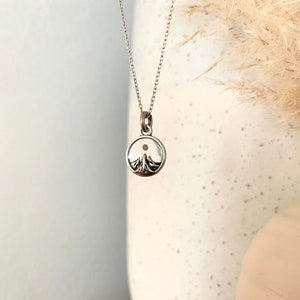 Mountain mustard seed necklace- sterling silver plated