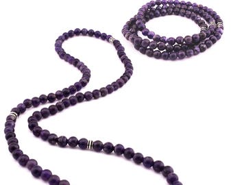 Anglican Prayer Beads 0418 Chaplet 8mm Amethyst Gemstone Beads Rosary