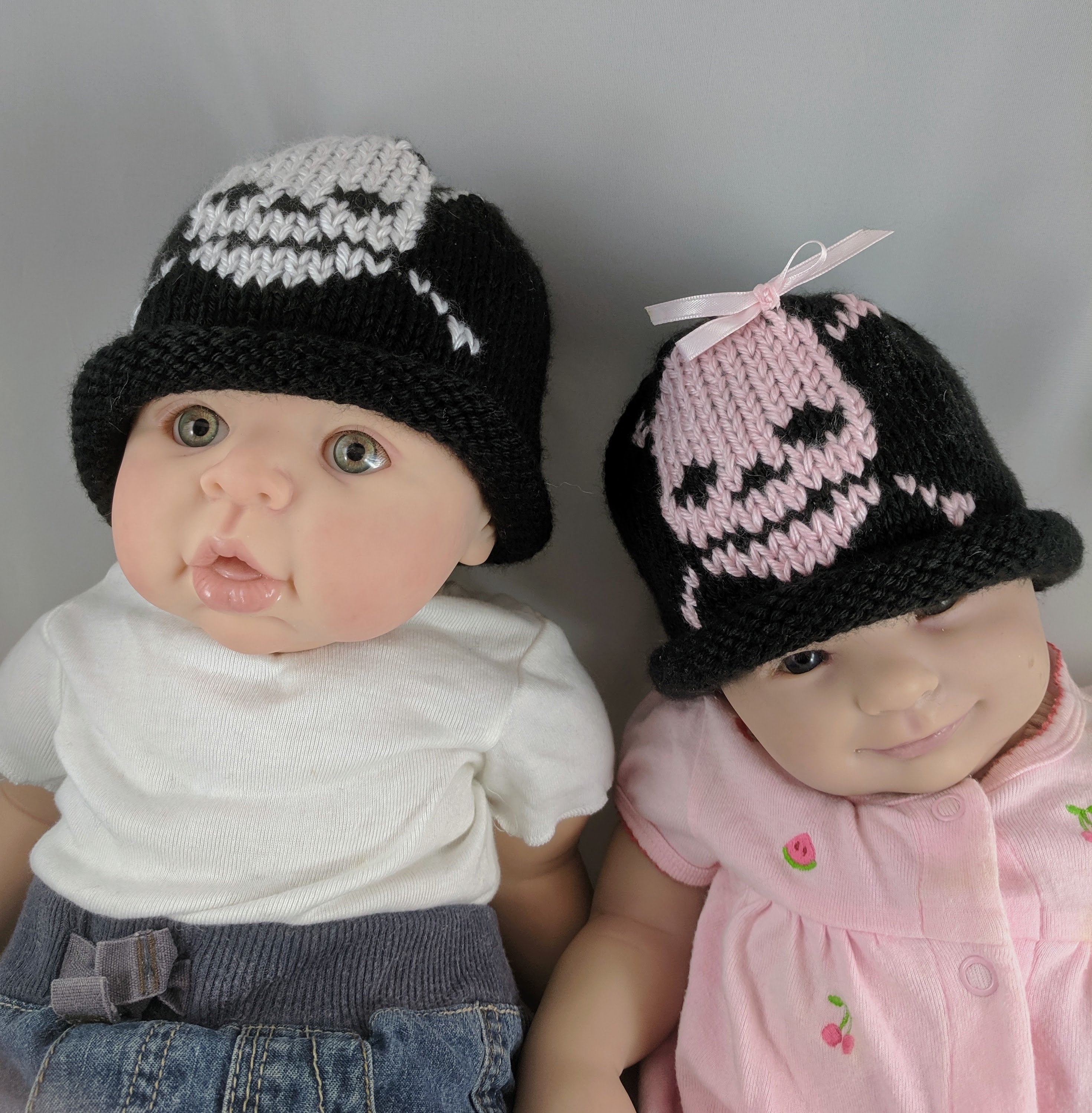 Skull Baby Beanie Goth Baby Gift Girl's 