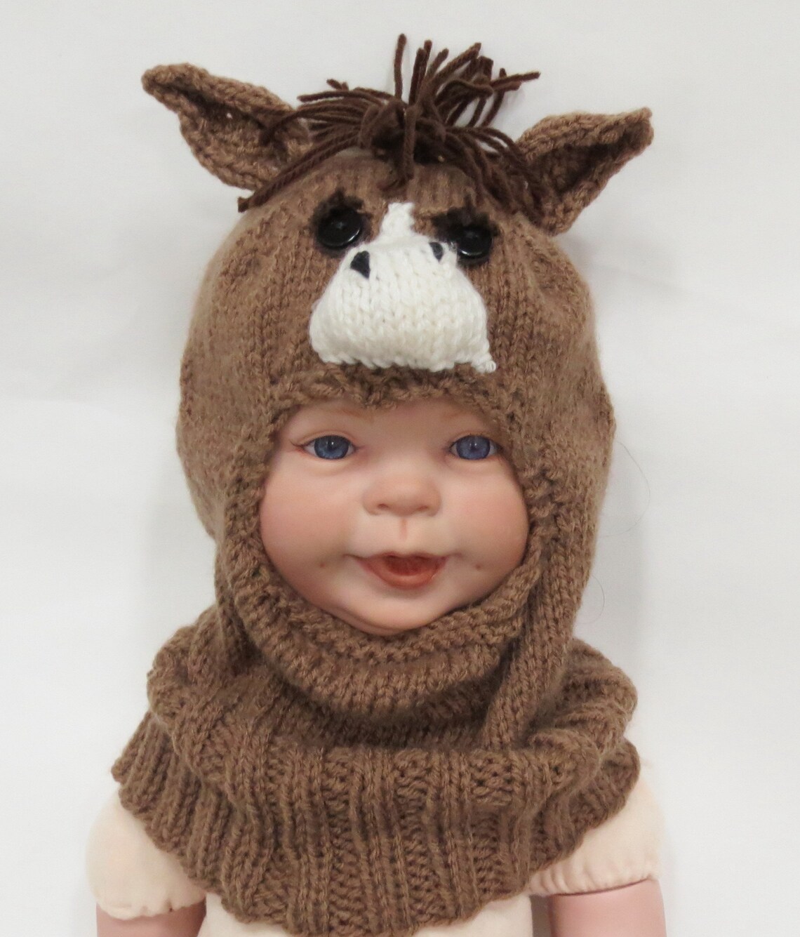 Cappello Passamontagna Invernale Per Bambino - Antivento Con Paraorecchie E Cinghia - 9-24 Mesi