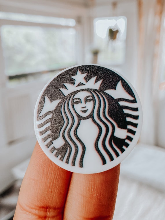 Starbucks Coffee Bling Badge - Rhinestone Badge Holder - Bling Retractable Badge Reel - Stylish ID Badge Clip - Nurse - Rn Badge
