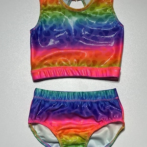 Kids Gymnastics Leotard, Custom Leotard, Personalized Dancewear, Gymnast Gift, Girls Leotard, Teen leotard, Two Piece Leotard, Work Out