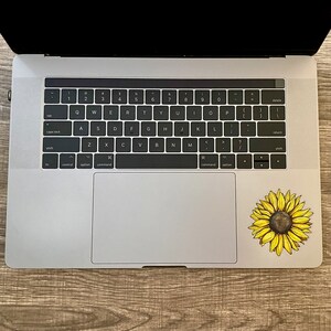 Sunflower Vinyl Sticker 3 x 2.88 Die Cut Stickers Waterproof Stickers Art Decals Flower Plant Laptop Decal image 7