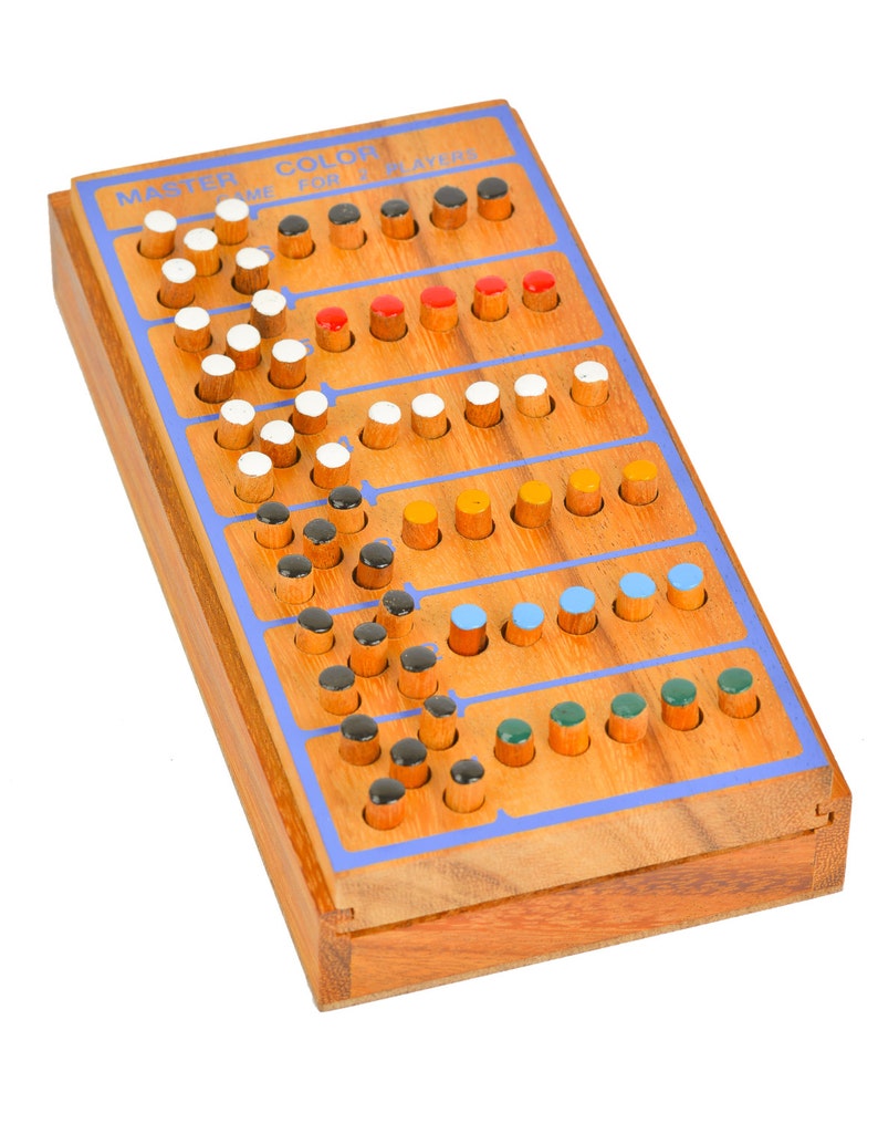 Wooden Toy Wooden Mastermind Game the Organic Natural Puzzle Game