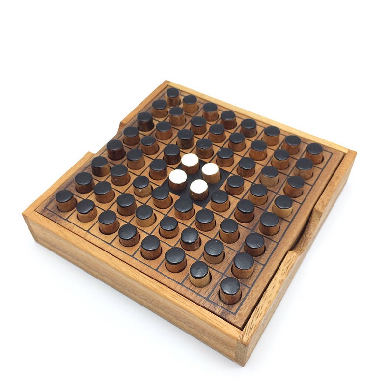 Wooden Toy Othello / Reversi Wooden Game Puzzle Brain Teaser the