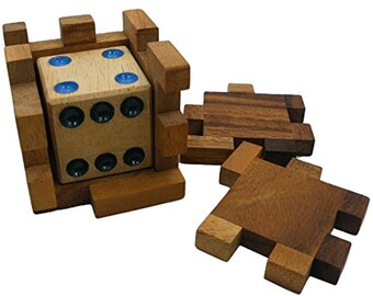 Holzspielzeug: Magischer Würfel - Bio Natur Puzzle-Spiel für Baby und Kinder