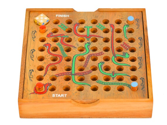 wooden snakes and ladders