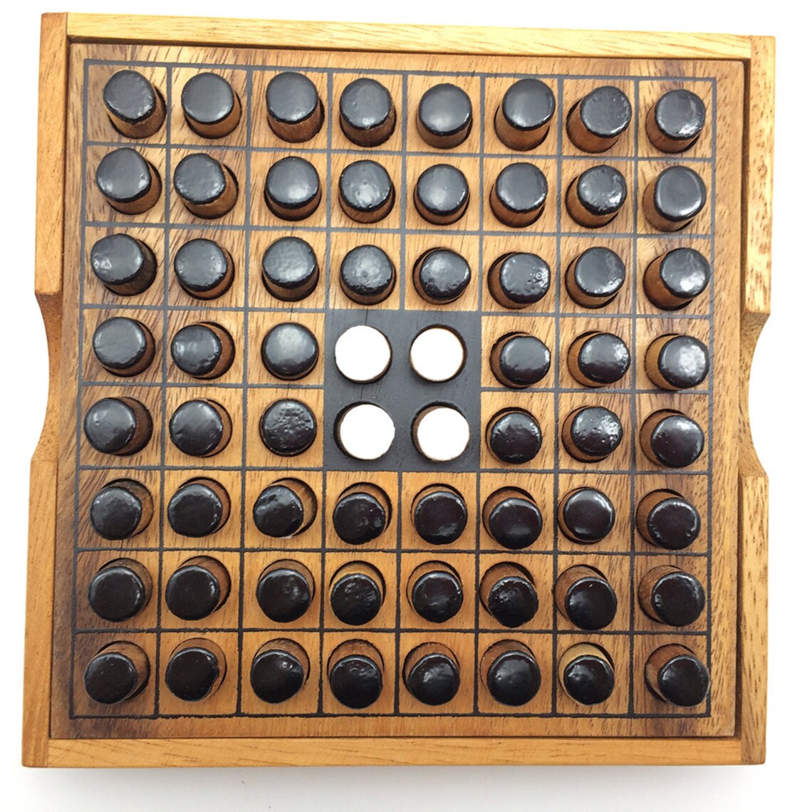 Wooden Toy Othello / Reversi Wooden Game Puzzle Brain Teaser Etsy UK