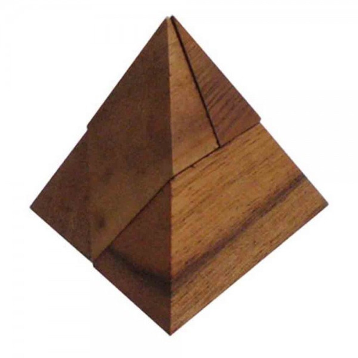 Wooden Toy Wooden Pyramid Puzzle 4 Pcs the Organic Natural Etsy