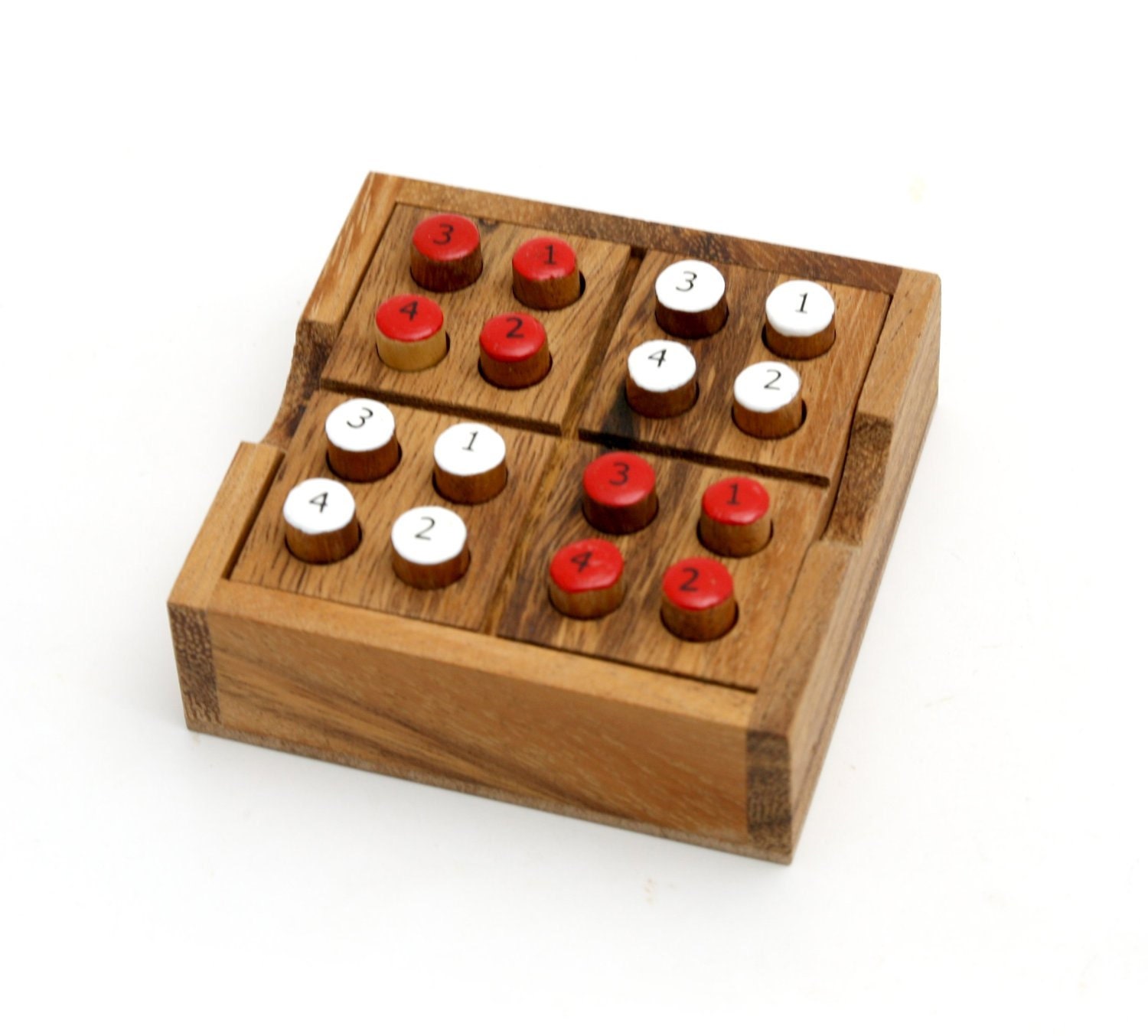 Wooden Toy Sudoku kid Wooden The Organic Natural Puzzle Etsy Australia