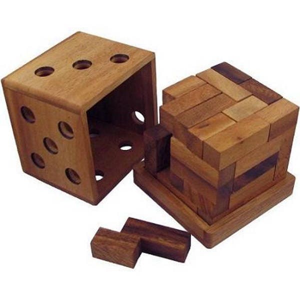 La boite à Y 25 pièces à assembler dans un dé en bois