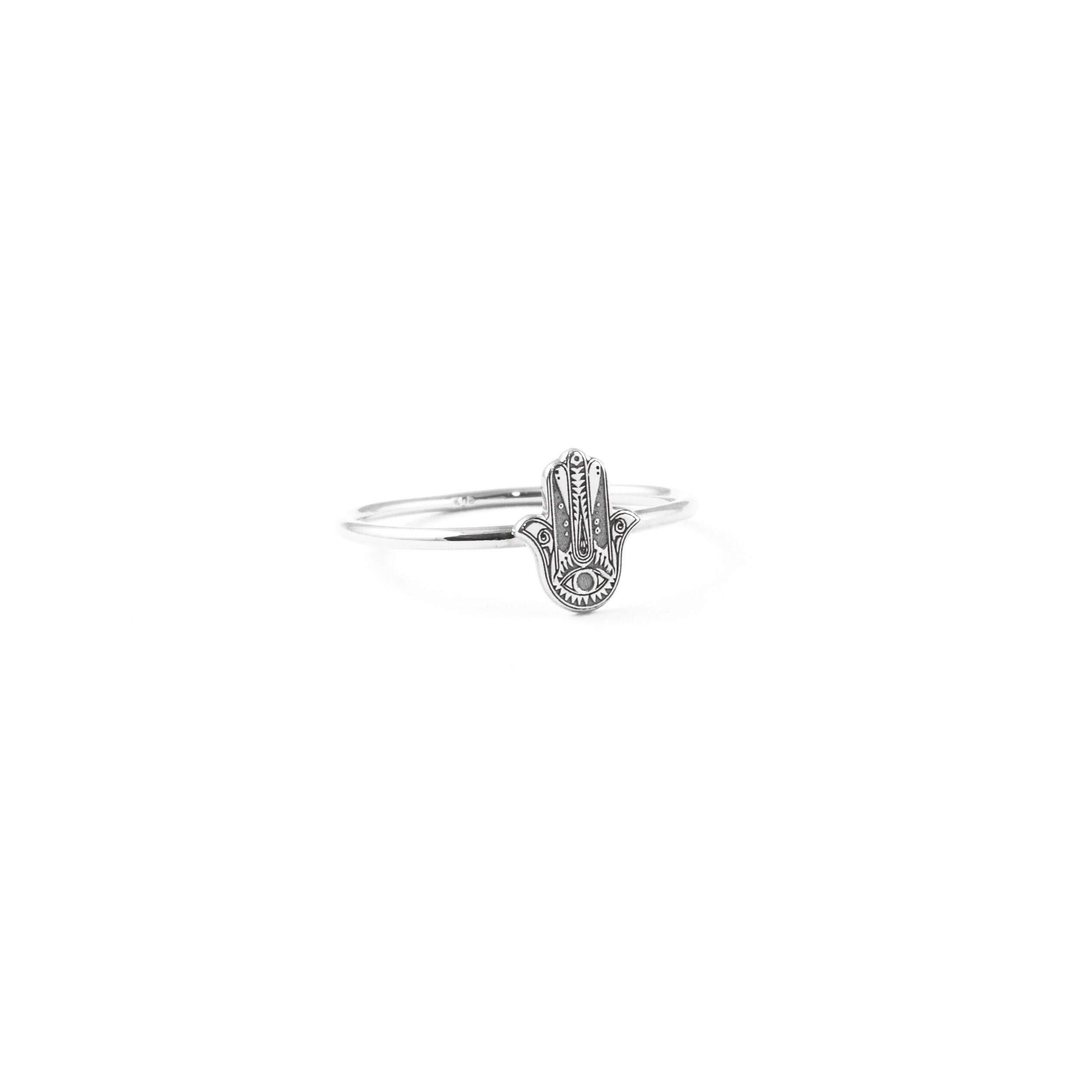 Buy Gold Hamsa Hand Ring Tiny Hand of Fatima Ring Gift for