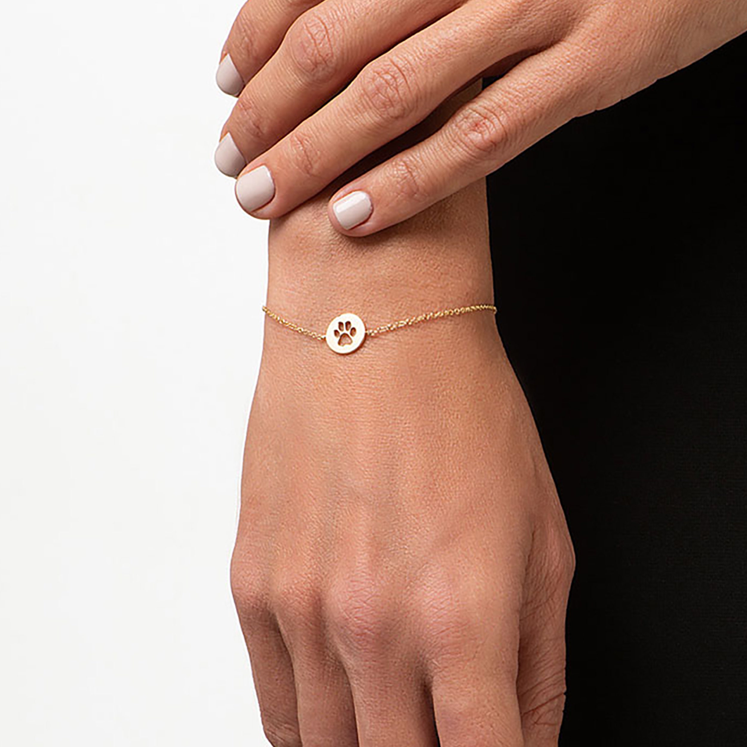 Gold cheap paw bracelet