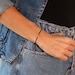 Solid Gold ASL Love Bracelet, Sign Language Bracelet, Gold Hand Cord ...
