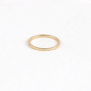 Solid Gold Hammered Ring, Textured Band, Artisan Handcrafted Jewelry, Symbolic Ring, Elegant Wedding Band, Gift for Him or Her 9K, 14K, 18K