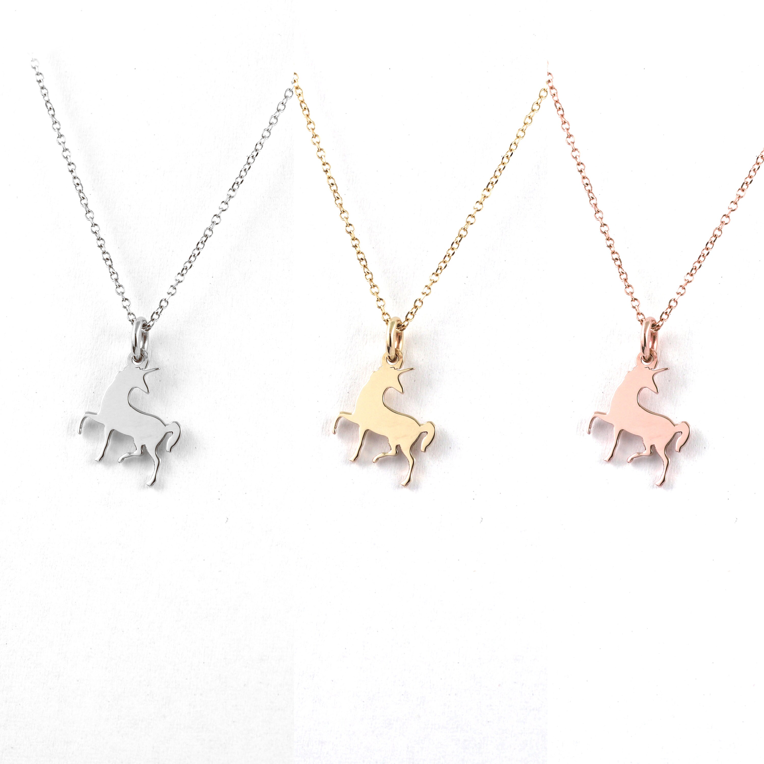 Solid Gold Unicorn Pendant Unicorn 