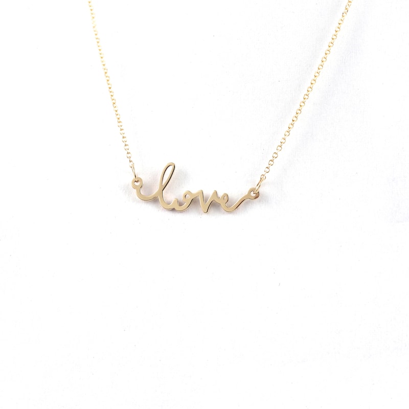 Black Love Gold Necklace main image 1