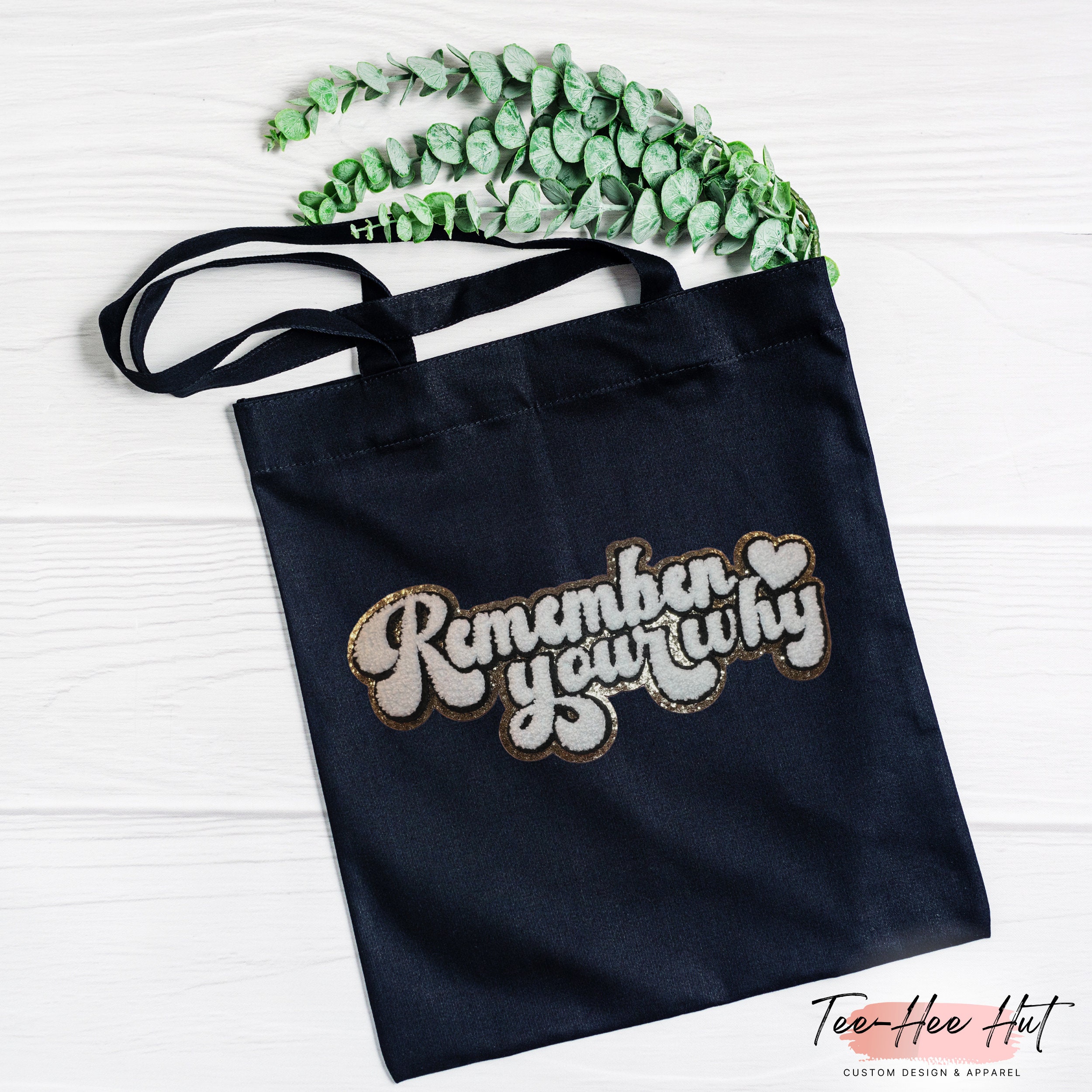 Remember Your Why Chenille Patch Iron on Patch DIY Patch Remember Your