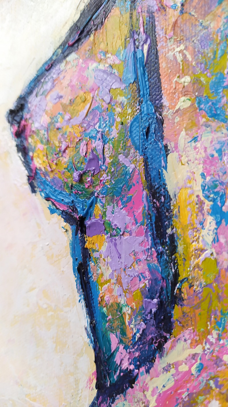 Naked Woman Painting Nude Woman Painting Nudeart Woman Etsy UK