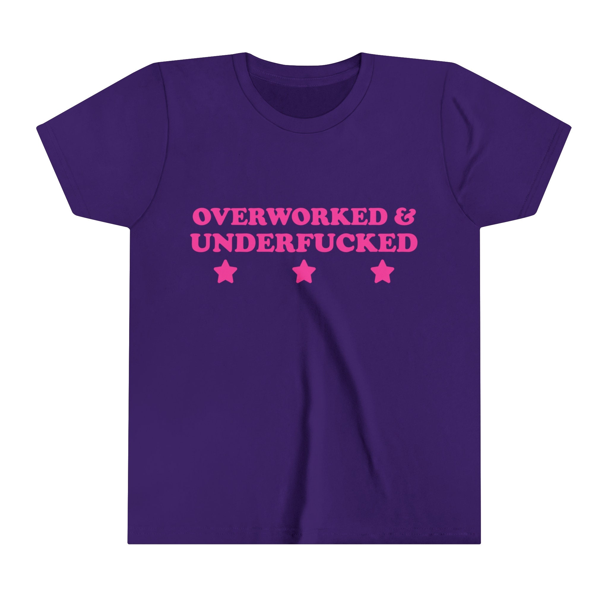 Overworked \u0026 Underfucked Baby Tee Short Sleeve Crop Y2K Iconic Funny It  Girl Meme Phrase Shirt Sassy Sarcasm Gift Unhinged Cute Viral Quote - Etsy  Israel, image size:2048x2048