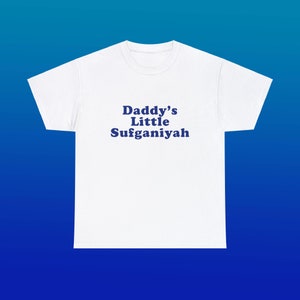 Camiseta unissex de algodão pesado Daddy's Little Sufganiyah Família Judaica Engraçado Bonito Hanukkah Paródia Presente Almôndega Camisa Little Italy da cidade de Nova York