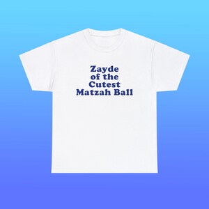 Zayde da mais fofa bola de matzah camiseta unissex de algodão pesado família judaica engraçado fofo presente de hanukkah almôndega camisa da cidade de Nova York Little Italy