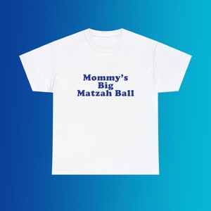 Camiseta grande de matzah da mamãe, unissex, de algodão pesado, família judaica, engraçada, fofa, paródia de hanukkah, presente, almôndega, cidade de Nova York, camisa pequena Itália