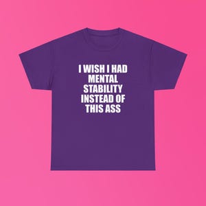 Ich wünschte, ich hätte mentale Stabilität anstelle dieses Esels