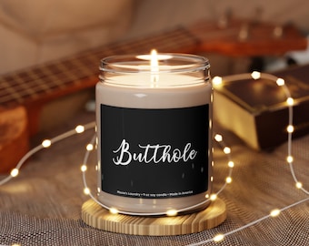 Butthole Scented Soy Candle 9oz Unique Dirty Nasty Holiday Gag Gift Hilarious Funny Sarcastic Present Dark Toilet Unhinged Adult Humor