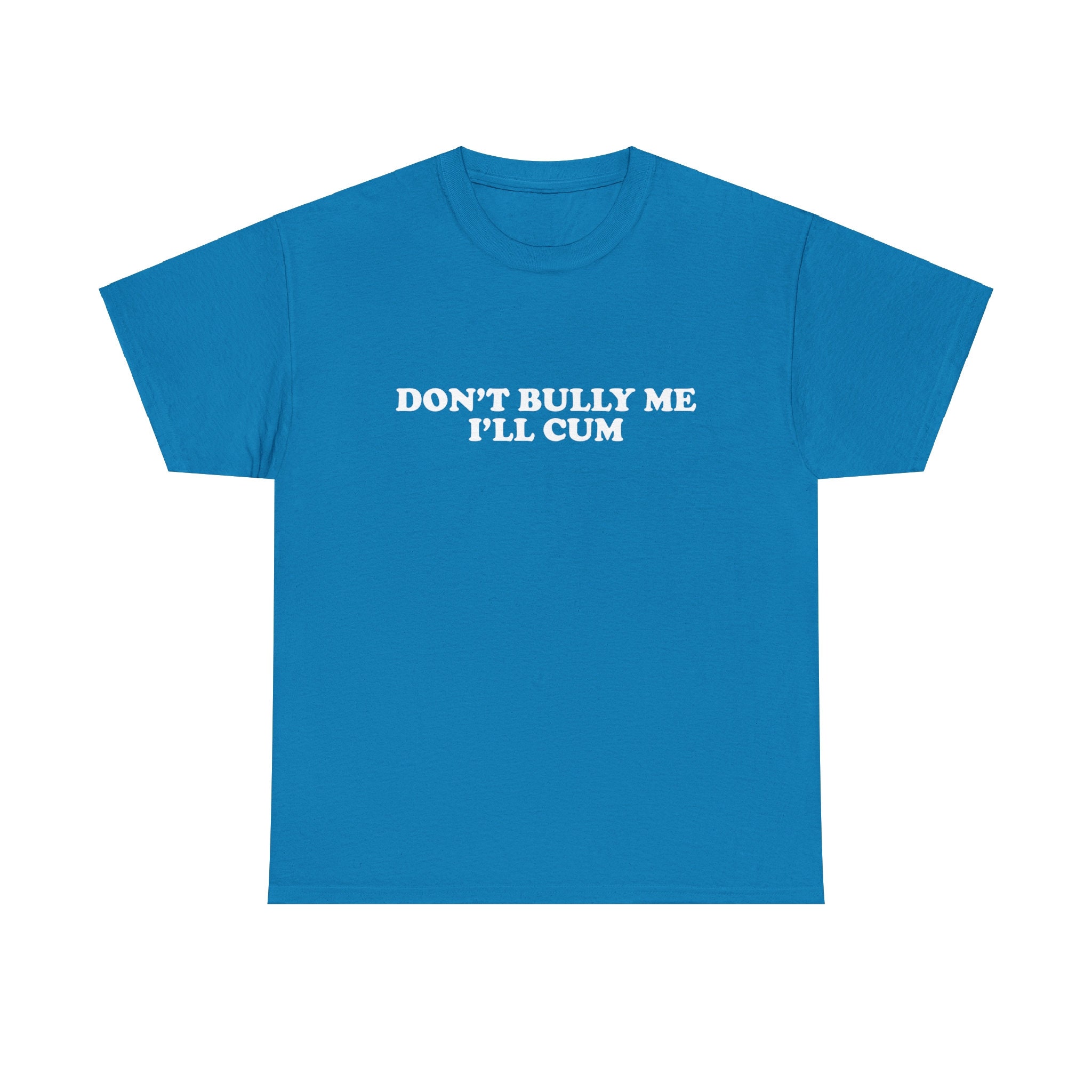 Buy Don't Bully Me I'll Cum Unisex Heavy Cotton Tee Y2K Iconic Funny Saying  Meme Phrase Shirt Sassy Viral Chaotic Unhinged Sarcastic Party Gift Online  in India - Etsy, image size:2048x2048