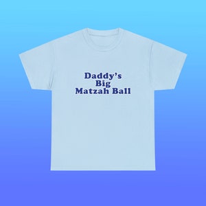 Camisa grande de matzah do papai, unissex, de algodão pesado, família judaica, engraçada, fofa, paródia de hanukkah, presente, almôndega, cidade de nova york, camisa pequena itália