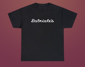 Satriale's Logo Staff Unisex Heavy Cotton Tee Shirt Meat Store Butcher Italian TV Show Mafia Family