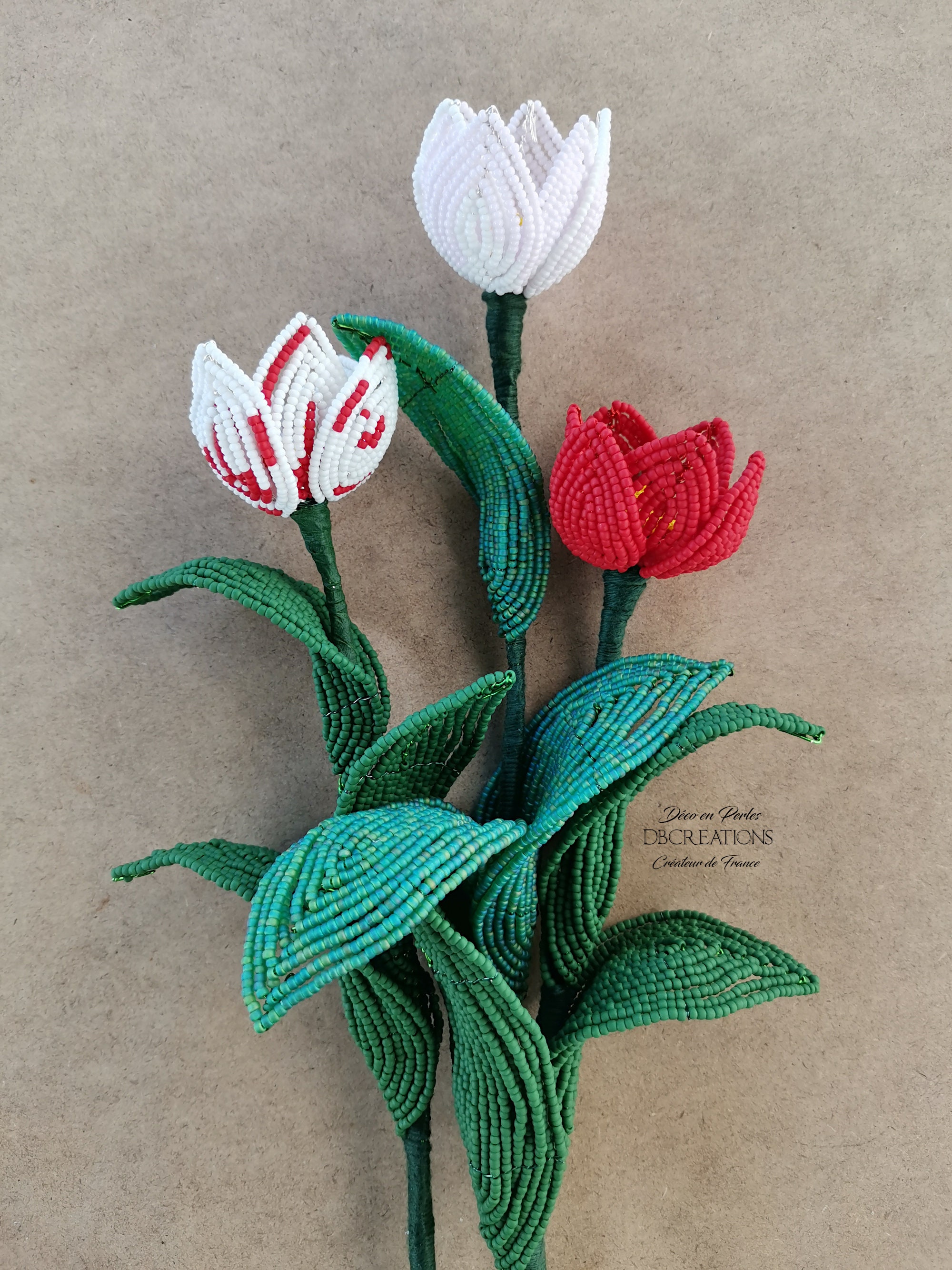 Lustre à Tulipes Vintage - Luminaire Suspendu Verre - Occasion