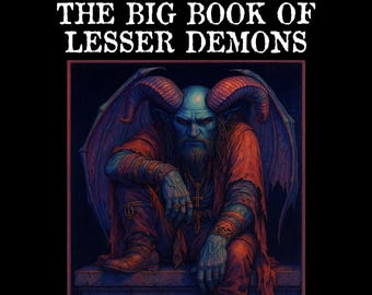 El gran libro de los demonios menores (libro para colorear en escala de grises)