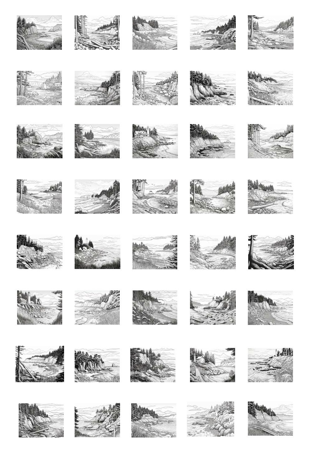 Pacific Northwest Volume One Coloring Book - Etsy