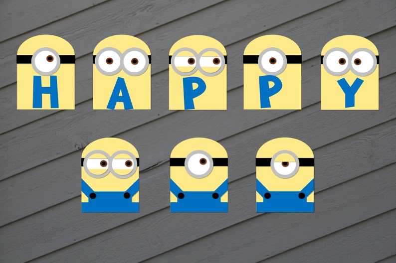 minion-banner-minion-birthday-party-banner-minion-birthday-etsy