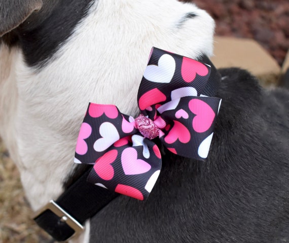 dog neck bows
